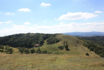 Scenic view of landscape against sky
