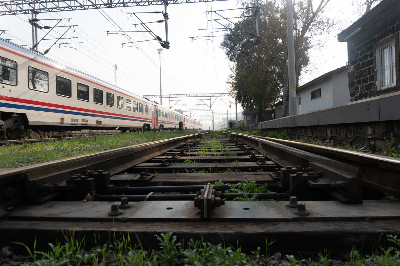 TRAIN ON RAILROAD TRACK