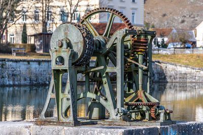 Old machine at port