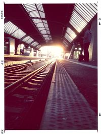 Railroad station platform