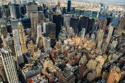 High angle view of cityscape