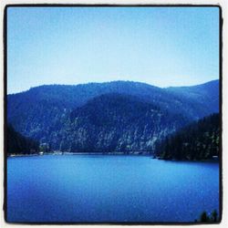 Scenic view of calm lake