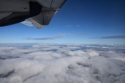 Aerial view of cloudscape against sky