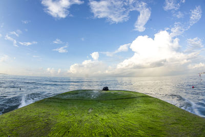 Scenic view of sea against sky