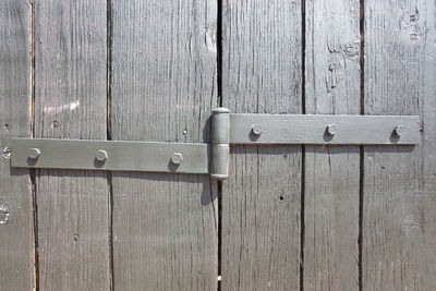 Close-up of wooden door