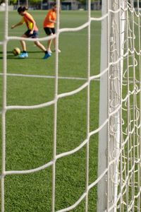 Soccer field in park