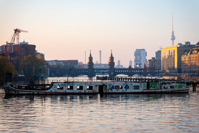 View of buildings at waterfront