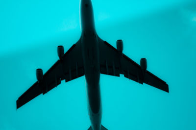 Low angle view of airplane