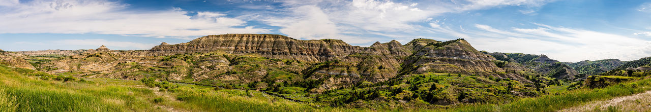 Panoramic view of landscape against sky