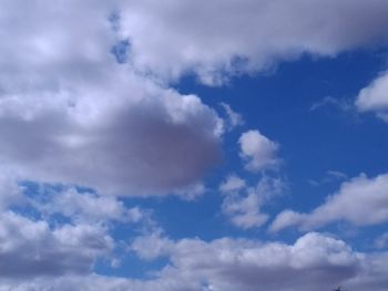 Low angle view of clouds in sky