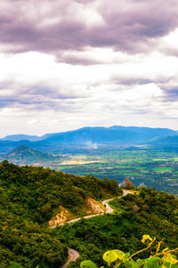 Scenic view of landscape against sky