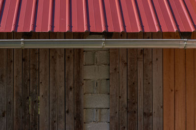 Full frame shot of metallic wall