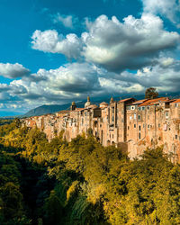 A splendid view of the houses of sant'agata de goti, a few km from benevento in the campania region.