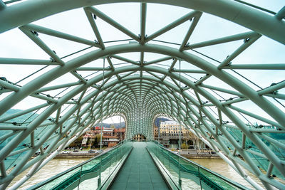 Low angle view of bridge against sky