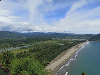 Scenic view of landscape against sky