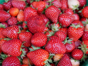 Full frame shot of strawberries