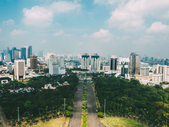 Cityscape against sky