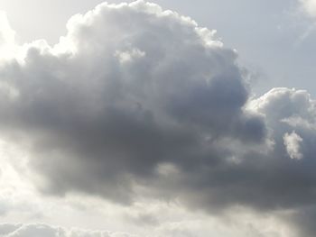 Low angle view of cloudy sky