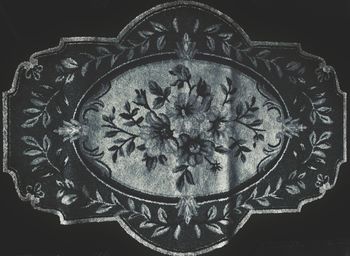 Close-up of carving on wall