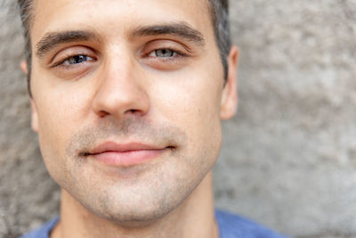 Close-up portrait of young man