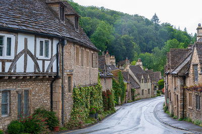 Castle combe, quaint village with well preserved stone houses dated back to 16 century in england.