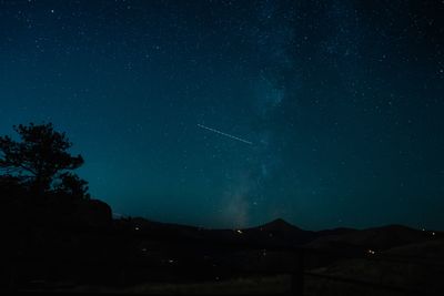 Low angle view of the milky way