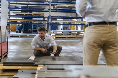 Man working on laptop