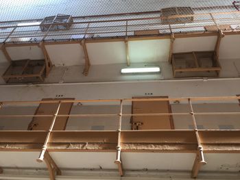 Low angle view of staircase in building