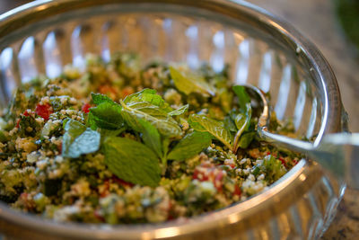 Close-up of vegetables on table