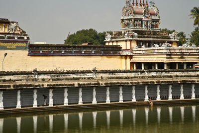 View of temple building against sky