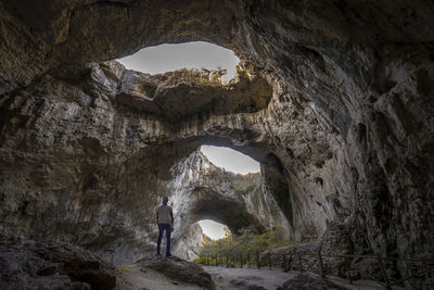 Devetashka cave triple hole in bulgaria