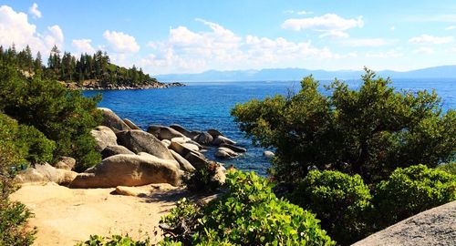 Scenic view of sea against sky