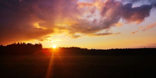 Scenic view of sunset