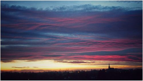 Low angle view of dramatic sky