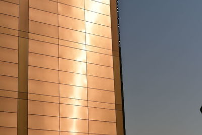 Low angle view of building against clear sky