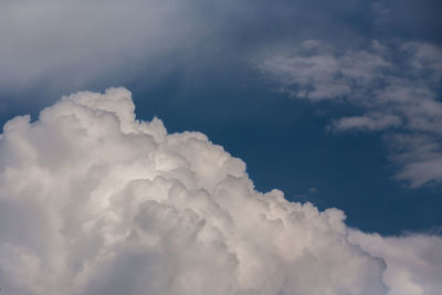 Low angle view of clouds in sky