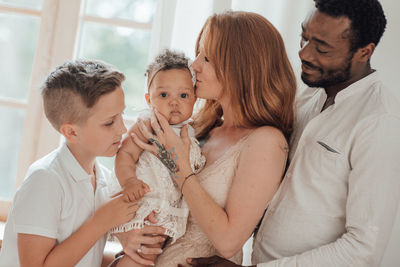 Group of people at home