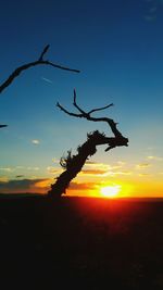 Sunset over landscape