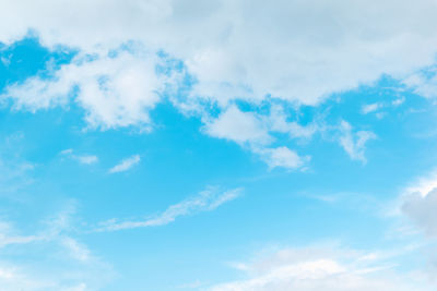 Low angle view of clouds in sky