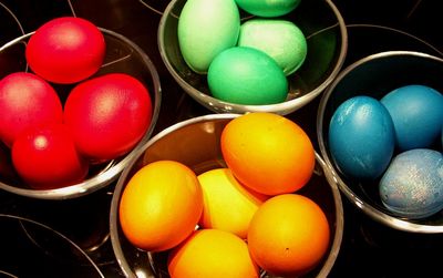 Close-up of multi colored balloons