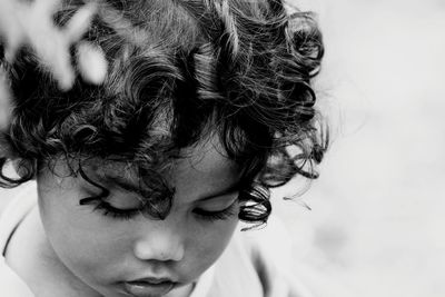 Close-up of young man