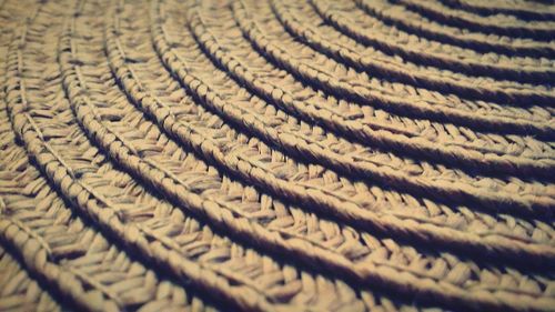 Full frame shot of wicker mat