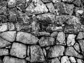 Full frame shot of cracked stone