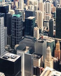 High angle view of cityscape