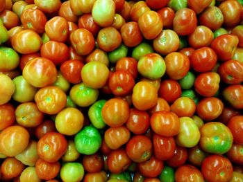 Full frame shot of fruits for sale at market stall