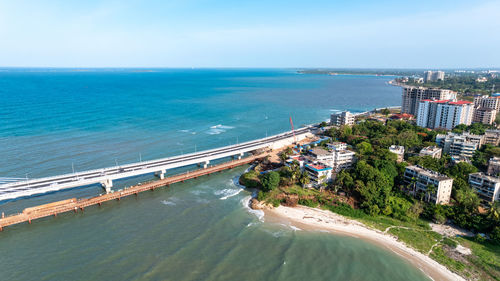 Aerial view of tanzanite bridge in dar es salaam