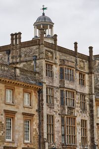 Low angle view of historic building against sky