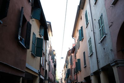 Low angle view of buildings against sky