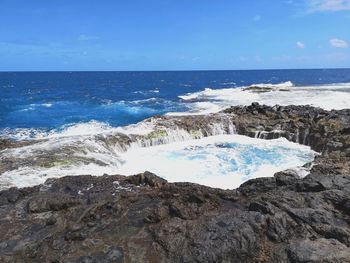 Scenic view of sea against sky