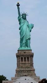 Low angle view of statue